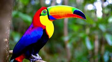 Up close view of Toucan looking around video