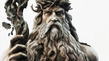 artwork vividly captures Vili a Scandinavian god with striking features and elaborate details showcasing the essence of Norse mythology in a lifelike representation. photo