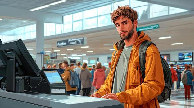 ocupado cajero es exploración numeroso artículos como largo líneas formar detrás destacando el frenético atmósfera de negro viernes compras en un bullicioso Al por menor ambiente. foto