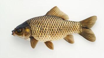 carp a freshwater fish from the Cyprinidae family showcases its distinct coloration and detailed scale patterns featuring a smooth body ideal for aquatic environments. photo