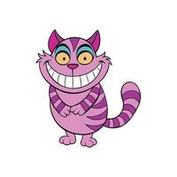 Illustration of a Cheshire Cat. Scary character design. vector