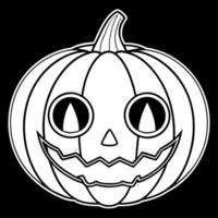 Halloween pumkin with glowing eyes on black background vector