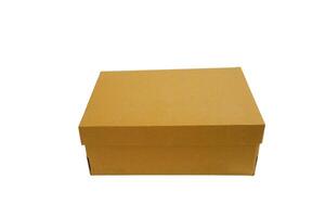 A yellow box on a white background photo