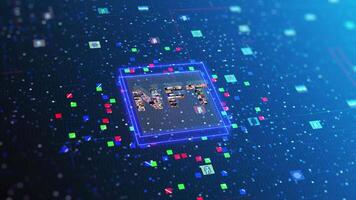 NFT minting concept. Crypto art technology. Visual content communication network video
