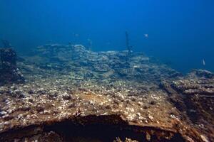 An underwater view of a shipwreck uw photography scuba diving snorkel photo