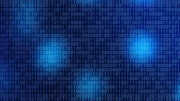 Digital Binary Code Background Blue video