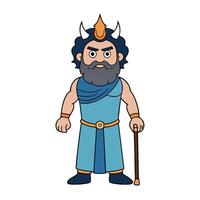 Ancient greek god Hades. Created with technology. vector