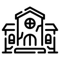 Haunted House icon for web, app, infographic, etc vector