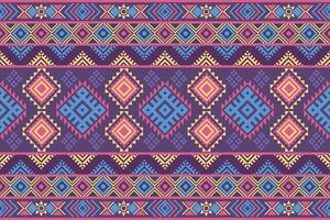Colorful Aztec native seamless pattern. Purple Navajo seamless pattern. vector