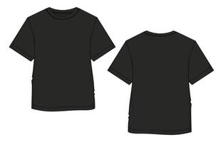 Black T Shirt Front And Back Vector Art Icons and Graphics for Free Download