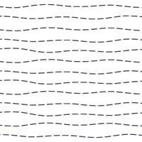 Wavy Dashed Lines Pattern Design vector