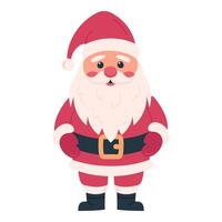 Santa Claus hand drawn. Isolated object on white background vector
