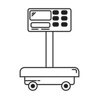 Digital scale icon on white background vector