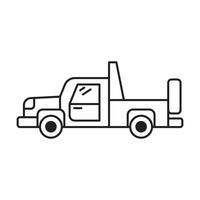Pickup truck icon on white background vector