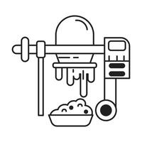 Cement mixer icon on white background vector