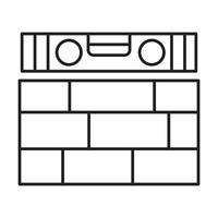 level line icon on white background vector