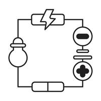Electrical system icon on white background vector