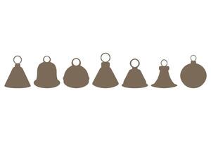 Simple bell illustration design set vector
