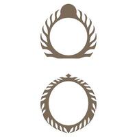 Decorative ornament frame design set vector
