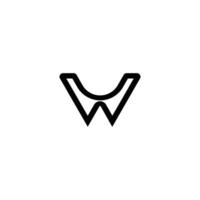UW logo design for festival or party. Initial letter u and w in graffiti style. Creative modern lettering company name of font typography. vector