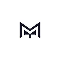 the combination of the letters T and M. editable and easy to custom. vector