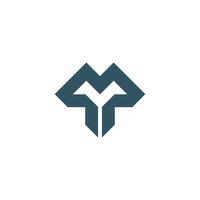 TM or MT abstract outstanding professional business awesome vector