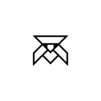 TM Letter Unique Minimal Monogram Linked Logotype vector