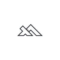 Initials Letter logo TM, MT, T and M. Simple TM initial Logo design template vector