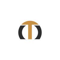 MT letter logo design with circle. MT, TM initial based alphabet icon logo design vector