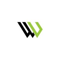 Initial Letter WU Logo Design Template WU Logo vector