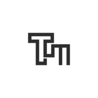Creative letters TM Logo Design Template. Initial Letters TM Logo Design vector