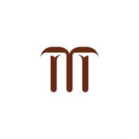 TM Initial handwriting or handwritten logo for identity. Logo with hand drawn style. vector