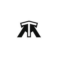 Initial letter tm or mt logo design template. alphabet letters monogram icon logo TM or MT vector