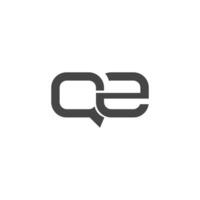 QZ or ZQ Creative Modern Letters Logo Design Element vector