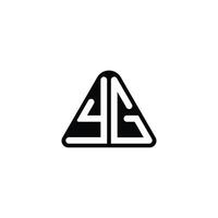 YG letter bold futuristic concept techno style modern monogram initial vector
