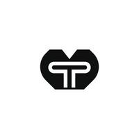 Alphabet letters Initials Monogram logo TM, TM INITIAL, TM letter vector