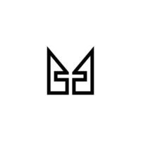 Initial letter tm or mt logo design template vector