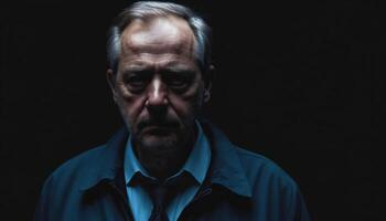 photo of serious government officer with polite outfit during investigation scene