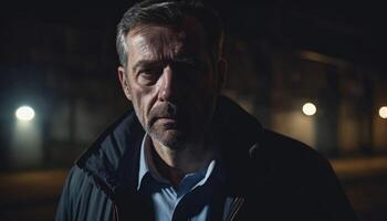 photo of serious government officer with polite outfit during investigation scene