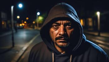 photo of suspect person during crime on the scene
