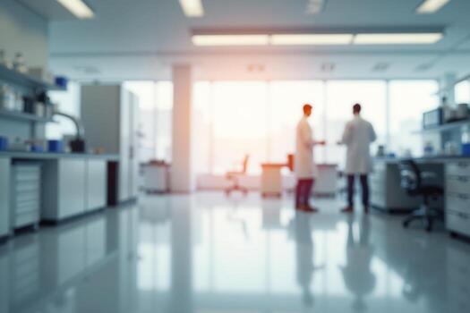 blur background modern laboratory office photo