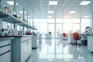 blur background modern laboratory office photo
