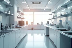 blur background modern laboratory office photo