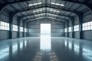 empty large factory storage industry, photo