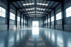 empty large factory storage industry, photo