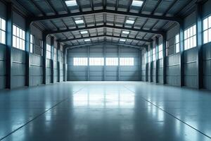 empty large factory storage industry, photo