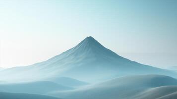 A stunning minimalist background of a single mountain photo