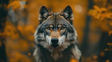 Wolf Portrait in Wilderness photo