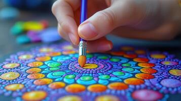 Mandalas designed for beginners children toddlers photo