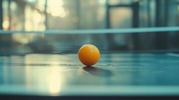 Table tennis racket and ball, table tennis photo